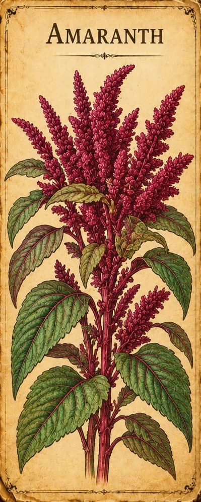 Botanical illustration of Amaranth
