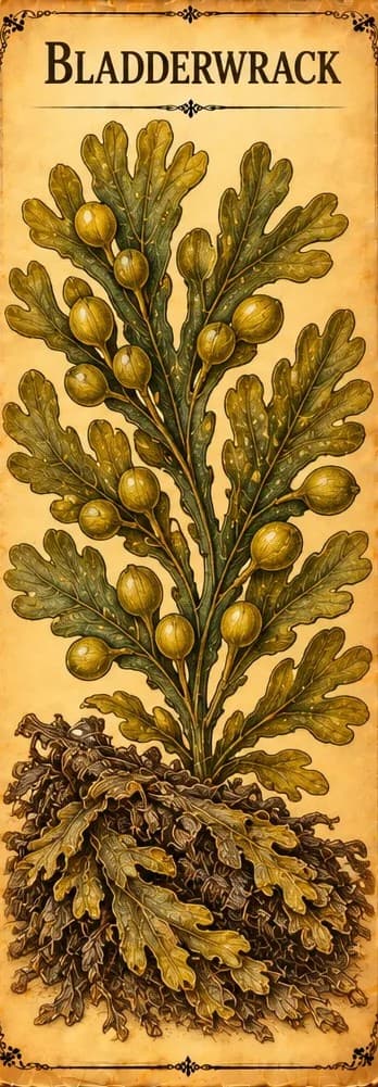 Botanical illustration of Bladderwrack