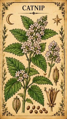 Botanical illustration of Catnip