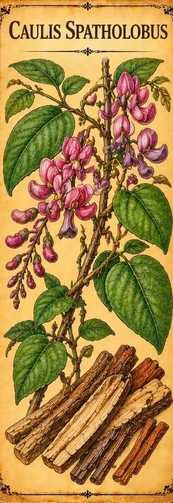 Botanical illustration of Caulis Spatholobus
