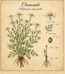 Botanical illustration of Chamomile