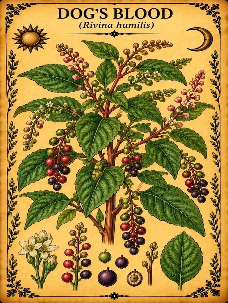 Botanical illustration of Dog's Blood