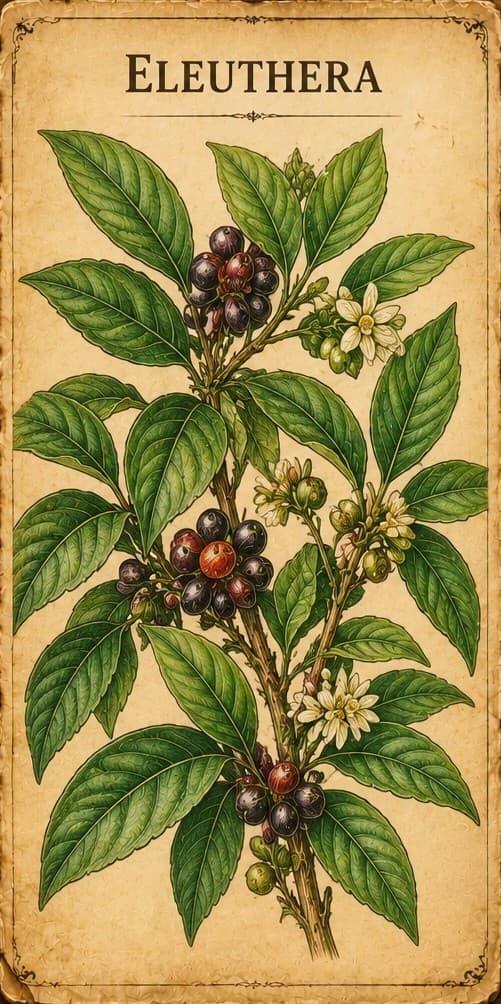 Botanical illustration of Eleuthera