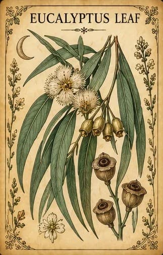 Botanical illustration of Eucalyptus