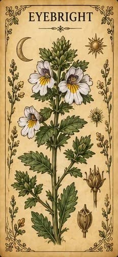 Botanical illustration of Eyebright