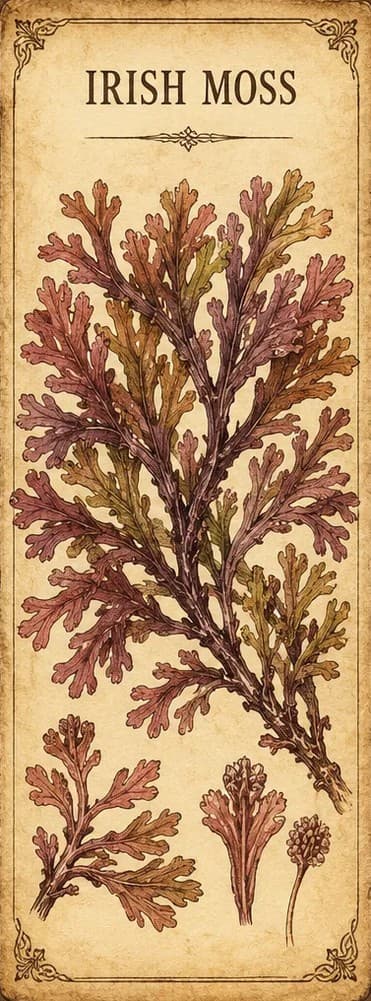 Botanical illustration of Irish Moss