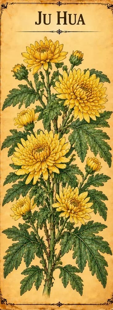 Botanical illustration of Ju Hua