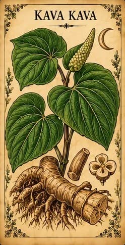 Botanical illustration of Kava