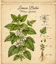 Botanical illustration of Lemon Balm