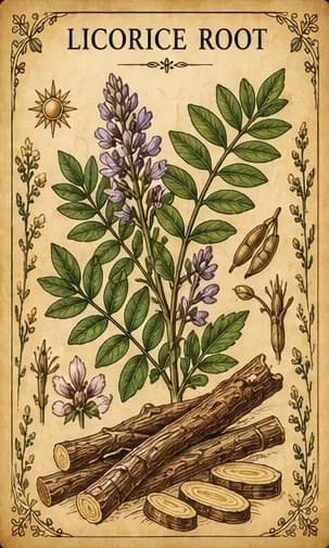 Botanical illustration of Licorice