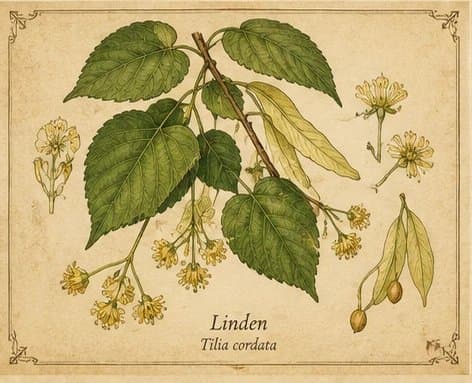 Botanical illustration of Linden