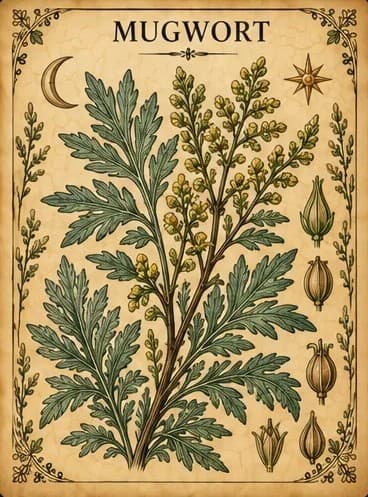 Botanical illustration of Mugwort