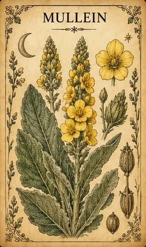Botanical illustration of Mullein