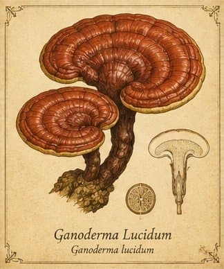 Botanical illustration of Reishi