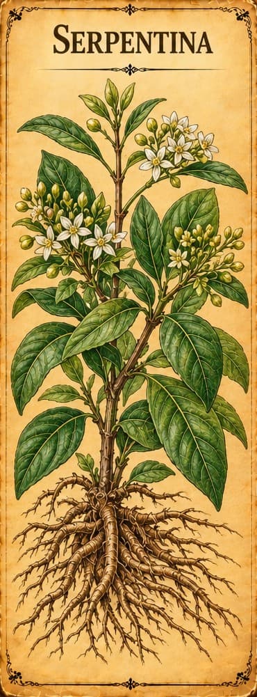 Botanical illustration of Serpentina
