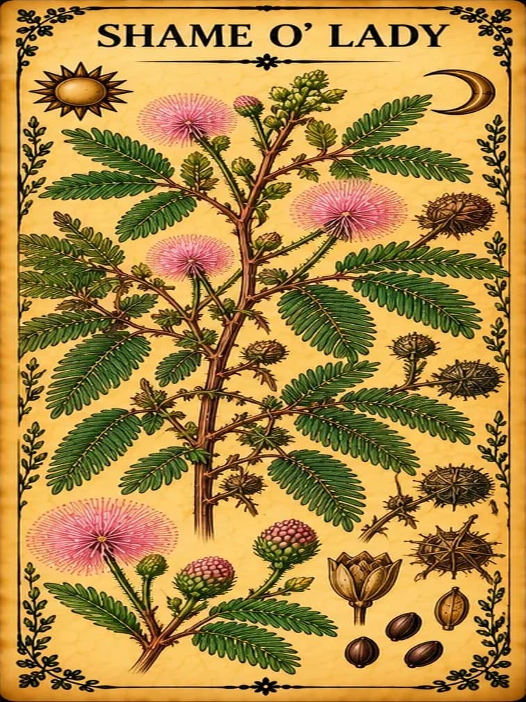Botanical illustration of Shame O' Lady
