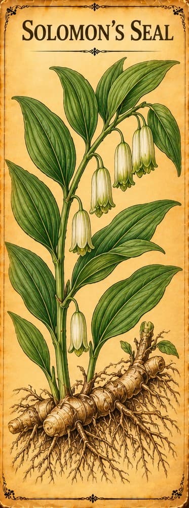 Botanical illustration of Solomon's Seal