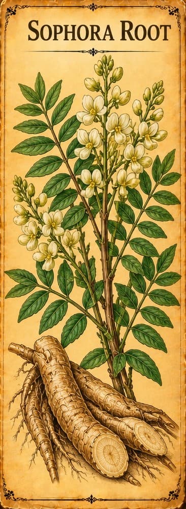 Botanical illustration of Sophora Root