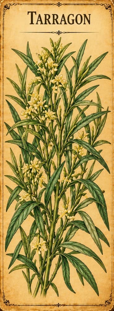 Botanical illustration of Tarragon