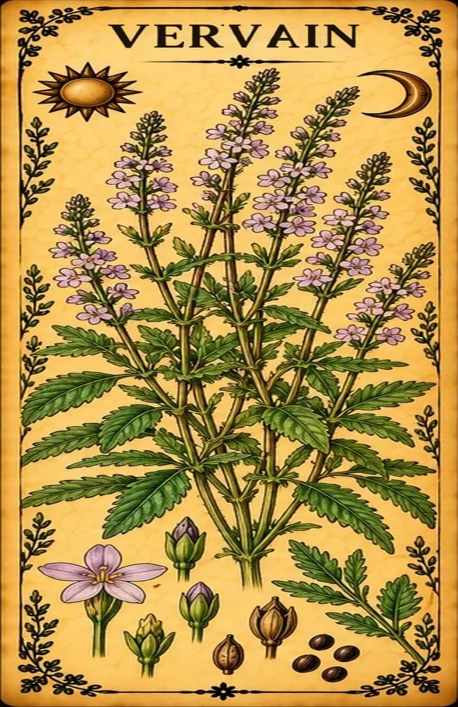 Botanical illustration of Vervain