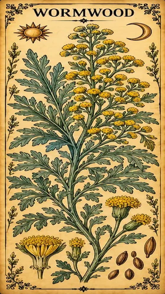 Botanical illustration of Wormwood
