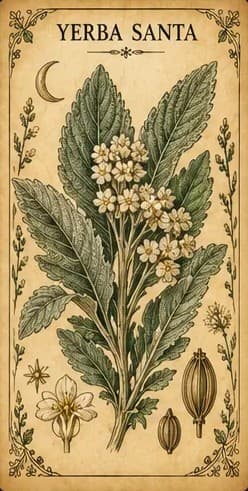 Botanical illustration of Yerba Santa