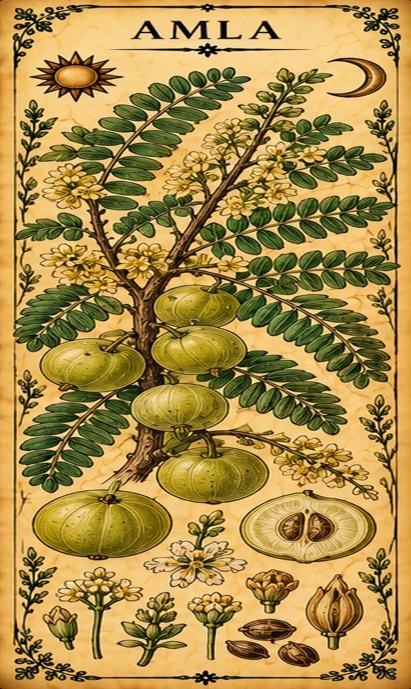 Botanical illustration of Amla