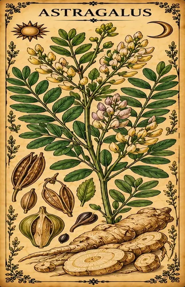 Botanical illustration of Astragalus