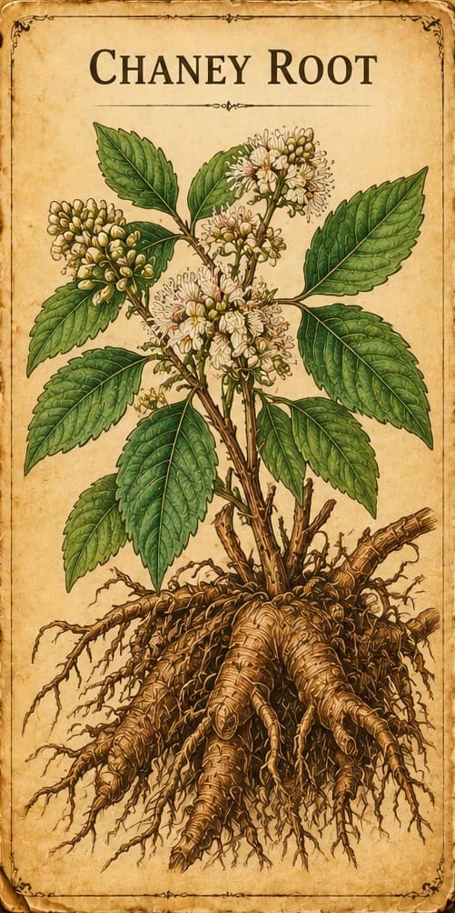 Botanical illustration of Chaney Root