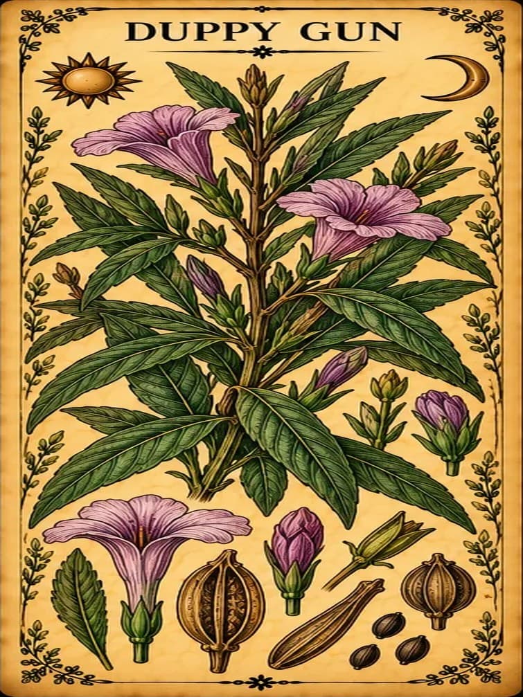 Botanical illustration of Duppy Gun