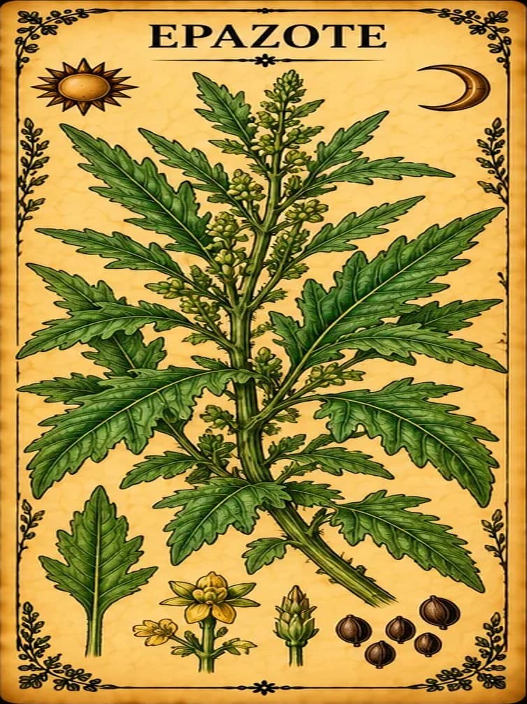 Botanical illustration of Epazote