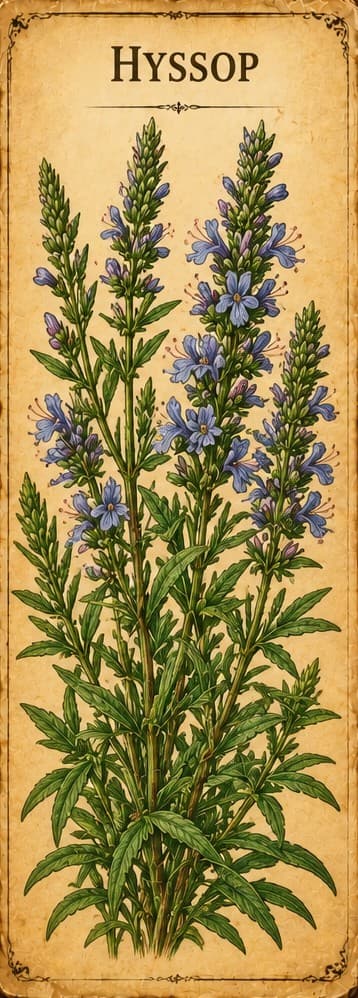 Botanical illustration of Hyssop