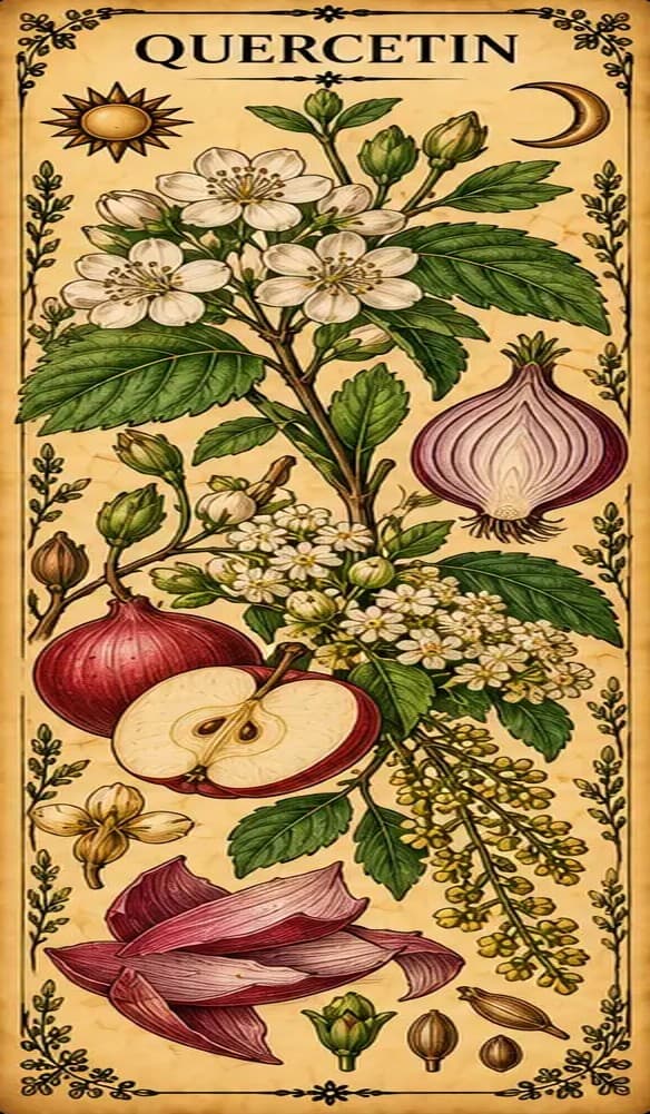 Botanical illustration of Quercetin